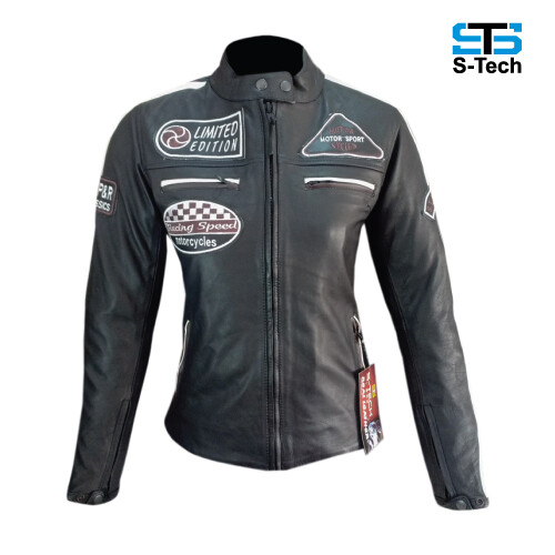 Giubbotto moto pelle - in,