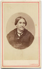 CDV Palermo Ritratto donna in ovale Albumina originale Studio Laisné 1865c S1558