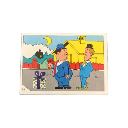 Figurina cartoncino stanlio - figurina/cartoncino, e