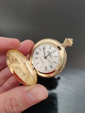 Orologio da taschino in metallo dorato, anni 90, made in China