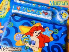?‍♀️ VINTAGE 1990 DISNEY Ariel Little Mermaid Sirenetta Astuccio Pen case Gomma