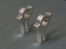 2 riser moto, rialzi 57mm per manubri 22mm, alluminio, tornito al CNC