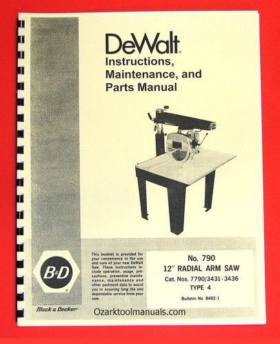 Dewalt 790 seghetto braccio - seghetto, a