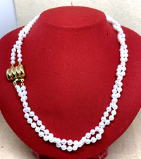 COLLANA DUE FILI PERLE DI