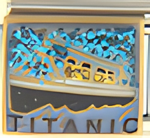 Bracciale titanic nave - bracciale,