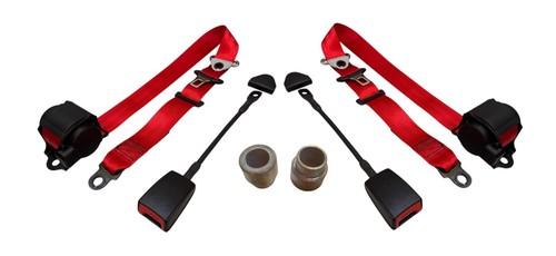 Punto rosso sedile cinture - rosso,