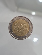 Moneta 2 euro Finlandia 2001 rara (fiori di lampone  artico)