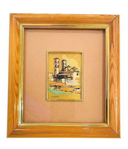 Cornice legno firmata arte