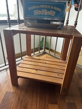 Coppia di comodini in legno Doppio Ripiano