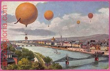 ak1538 - Germany - VINTAGE POSTCARD - 24.3.1916 - BALLOON Siegburg