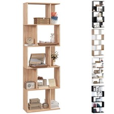 HOMCOM Scaffale Libreria a 60x24x184.5 cm 5 Ripiani in Legno