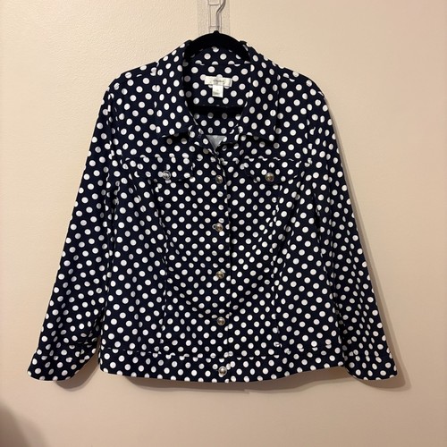 Giacca denim pois - giacca, xl