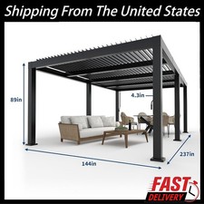 12 x 20 Ft Aluminum Pergola