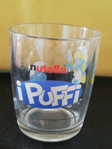 Bicchiere nutella puffi - bicchiere,