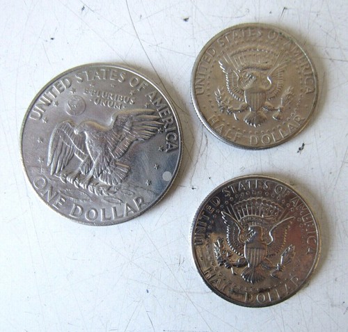 Tre monete americane - tre, dollar