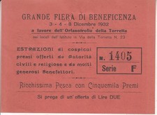 Biglietto LOTTERIA FIERA