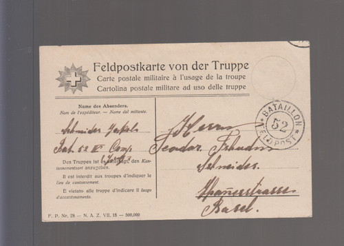 3851 svizzera cartolina - 3851,