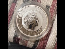 moneta argento 0.999 2 Oz australian kookaburra 2002 fdc 2 dollari Australia