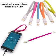 Cavo mini cavetto Usb Micro Usb carica batterie dati per cellulari android 22cm
