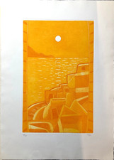 Togo Enzo Migneco incisione Univerità Bocconi di Milano asrte moderna astratta