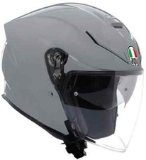 CASCO HELMET MOTO FIBRA 22.06 AGV K5 JET EVO MONO NARDO' GREY TG L