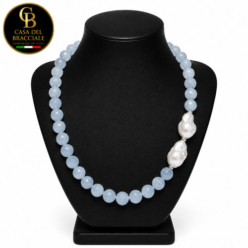 Collana acqua marina big - collana,
