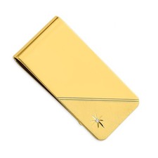 Fermasoldi in oro giallo 10