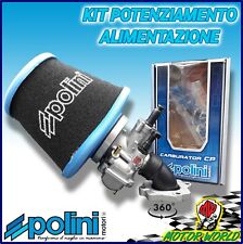 KIT POTENZIAMENTO CARBURATORE + COLLETTORE + FILTRO POLINI MALAGUTI F15 50 2T