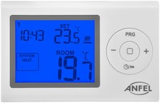 CRONOTERMOSTATO DIGITALE SETTIMANALE PROGRAMMABILE RETROILLUMINATO CALDAIA TERMO