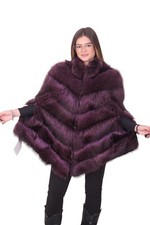 PONCHO PELLICCIA VOLPE FOX FUR