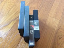 Lotto 4 Custodie Cassette VHS Vuote tra cui SONY VIVAX E-90 TDK HDXpro 120