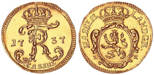 Hessen kassel ducato 1737 - kassel, 1