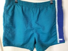 Speedo pantaloncino da bagno uomo retrò blu medio coulisse foderato in rete ottime condizioni