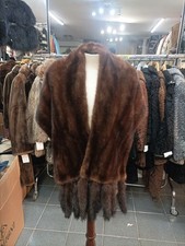 Stola In Visone Marrone Glace'