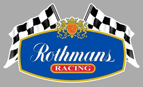 Rothmans racing flags sticker - racing,