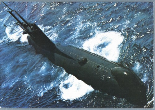 Cartolina nave sommergibile - nave, l