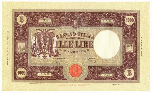 1000 lire barbetti grande - 1000, m