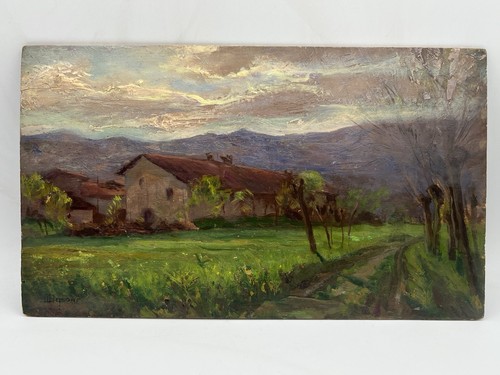 Dipinto olio tavola quadro - tavola,