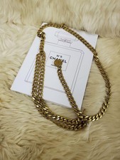 Collana catena oro CHANEL logo