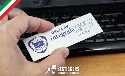 Targhetta badge alluminio per