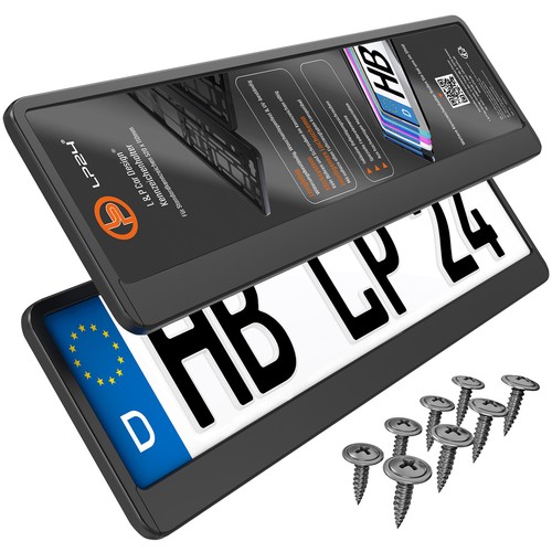 Supporto targa nero auto - nero,