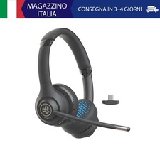 JLab Go Work - Cuffie wireless di seconda generazione con microfono – 55+ Playti