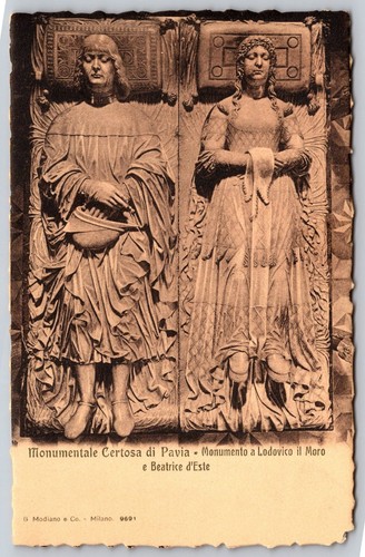 Cartolina monumento certosa - cartolina,