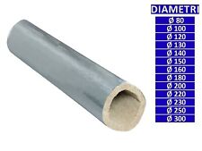 ALLINOX Coppella In Lana Di Roccia Isolamento Termico Con Alluminio Tubo Canna F