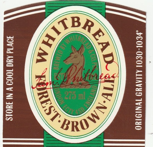 Beer bottle label whitbread - bottle,