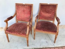 Coppia di Poltrone Luigi XVI in Ciliegio- Restaurate (in corso d'opera)_car 2612