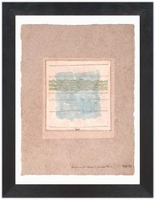 SERGIO AGOSTI cm 24x32 del 1990, importante esponente della pittura analitica