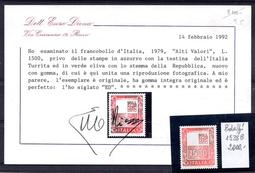 Alti valori lire 500 - lire, 1.500