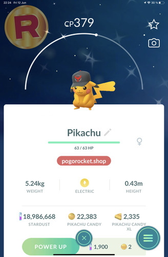Shiny pikachu team valor - shiny,