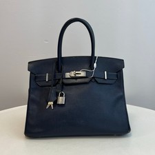 Hermes Birkin 30, blue with